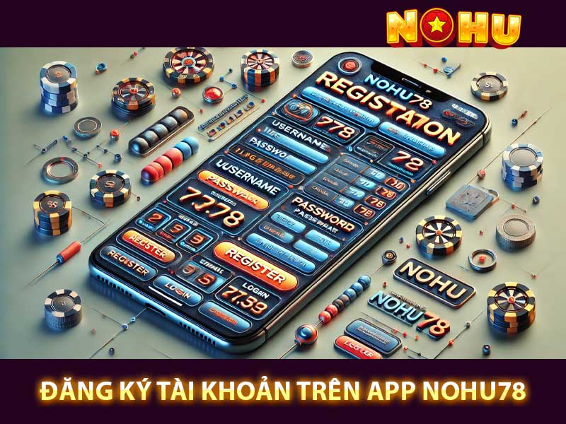 đăng ký tài khoản trên app nohu78